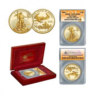 2014 PR70 ANACS First Day of Issue Limited Edition of (20) $50 Gold Eagle Coin