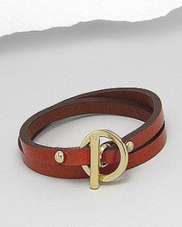 leather wrap around friendship bracelet by lovethelinks