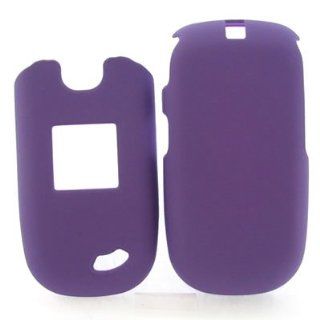 CoverON Hard Snap on Shield PURPLE RUBBERIZED Faceplate Cover Sleeve Case for ZTE A210 CAPTR II (CRICKET) [WCB938] Cell Phones & Accessories