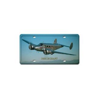 BEECHCRAFT Vintage Metal License Plate Sign Plane 6 X 12 Steel Not Tin   Decorative Signs