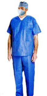 Deluxe MD Doctor Surgeon Costume  Includes Doctor Scrub Top and Bottom, Surgical Mask and Cap Clothing