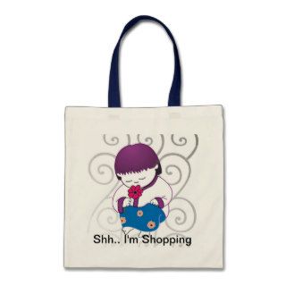 Sarong Girl  FlowerSwirl  Bag Tote Customizable