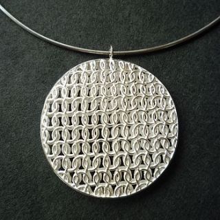 circular double domed necklace by kate holdsworth designs