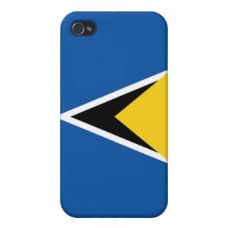 Saint Lucia National Flag  iPhone 4 Cases