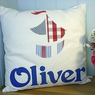 personalised boat cushion by kindred rose