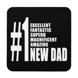 Cool Gifts for New Dads  Number One New Dad Beverage Coaster