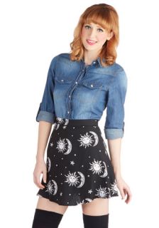 Stun, Moon, and Stars Skirt  Mod Retro Vintage Skirts