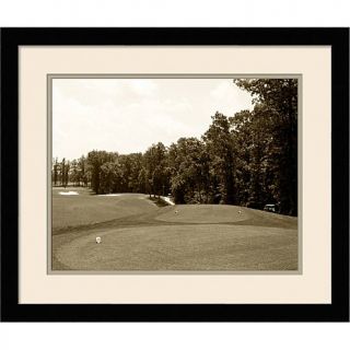 Sepia Golf Course 6   Framed Giclee Print