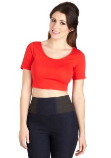 Founding Fashionistas Bodysuit in Red  Mod Retro Vintage Short Sleeve Shirts