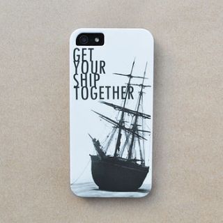 graphic ship case for iphone five by apple cart