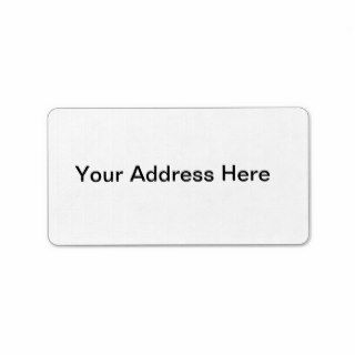 Custom Address Label