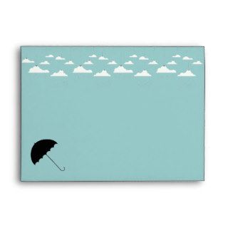 Umbrella Baby Shower Envelope