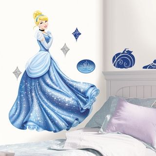 Disney Princess Cinderella Glamour   Calcomana gigante para pared Roommates Wall Decor