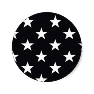 Vintage Patriotic American Flag Black and White Stickers