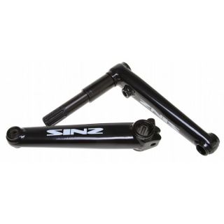 Sinz Chromoly 2Pc Crankset w/ Euro Bb 165mm Black up to 