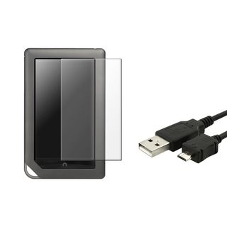 BasAcc Screen Protector/ USB Cable for Barnes & Noble Nook Color BasAcc Tablet PC Accessories