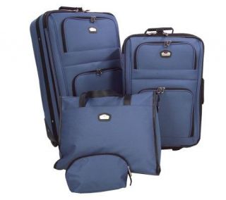 Gloria Vanderbilt 3 Piece Solid Expandable Luggage Set —