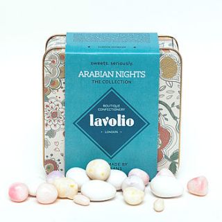 arabian nights artisan sweets tin collection by lavolio boutique confectionery