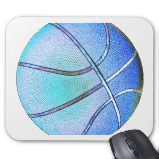 Sky Blue Basketball Mousepads