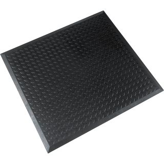 NoTrax Diamond Top Interlock Floor Mat — 36in. x 31in. Single, Black, Model# 545S3631BL  Floor Coverings