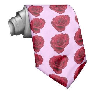 Red rose tie