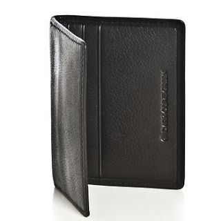 rimini leather card holder by dark olive green