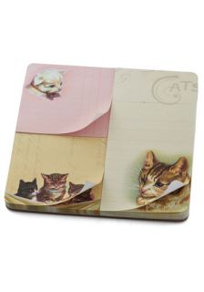 Cat ch Your Thoughts Notepad Set  Mod Retro Vintage Desk Accessories
