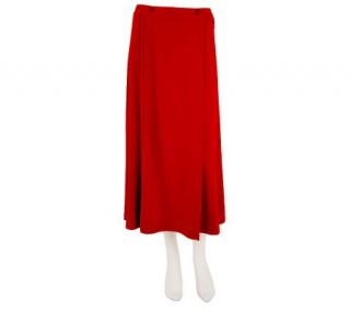 Linea by Louis DellOlio Knit Skirt with Faux Wrap and Button Detail —