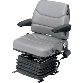 Wise Air Suspension Construction Seat Assembly — Gray, Model# WM1204  Suspension Seats