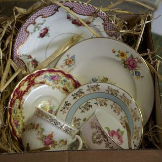 tea for 2   vintage teacup trio's by the artisan dried flower company
