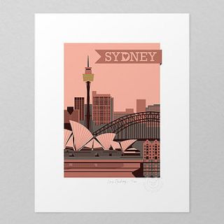love sydney giclée print by mac and ninny paper company
