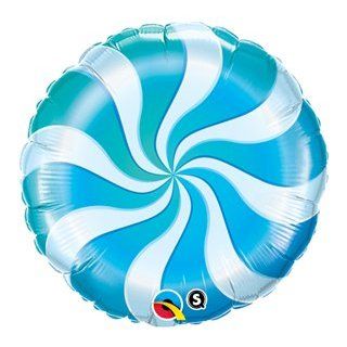 Candy Swirl Blue 18" Round Balloon Pack of 5 Toys & Games