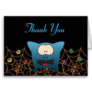 Funny Monster Baby Shower Thank You Cards