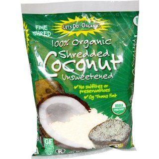 Let's Do Organic Coconut Finely Shredded Flakes Unsweetened    8 oz Health & Personal Care