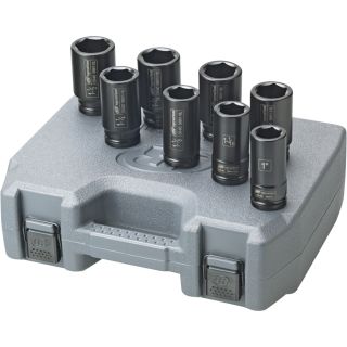 Ingersoll Rand Impact Sockets — 3/4in. Drive, 8-Pc. SAE Set, Deep, Model# SK6H8L  3/4in. Drive SAE Sets