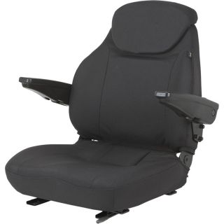 Cordura Seat with Adjustable Lumbar Support — Black, Model# 44000BK03UN  Construction   Agriculture Seats