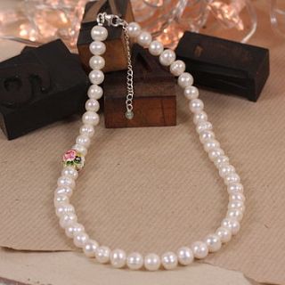 handmade freshwater pearl necklace by lisa angel