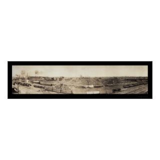 Stockyards South Omaha Photo 1908 Poster