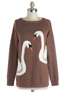 Swan of a Kind Sweater  Mod Retro Vintage Sweaters