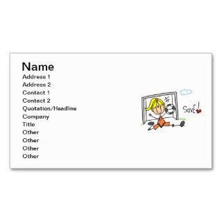 Girl Soccer Goal Keeper T shirts and Gifts Business Card