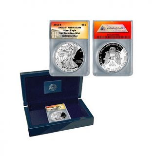 2012 PR69 ANACS DCAM Proof S Mint Silver Eagle Dollar in U.S. Mint Box