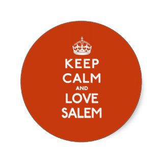 Keep Calm and Love Salem Round Sticker