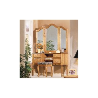 Bebe Furniture Country Heirloom Vanity with Mirror