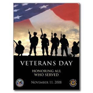 Vintage Veterans day, 2008   Post Card