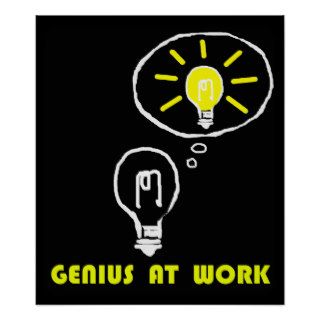 Genius at work poster