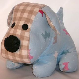 new doggy print puppy doorstop by coast and country interiors