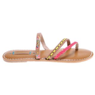 Roxy Mardi Gras Sandals Tan/Crazy Pink   Womens