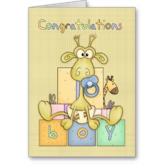 Congratulations Birth Of Baby Boy Card   Cute Baby
