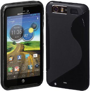 Cimo S Line Back Case Flexible TPU Cover for Motorola Atrix HD   Black Cell Phones & Accessories