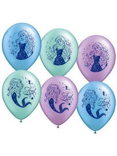 Pioneer Party Group Assorted Little Mermaid Balloons   6 ct    multicolor Toys & Games